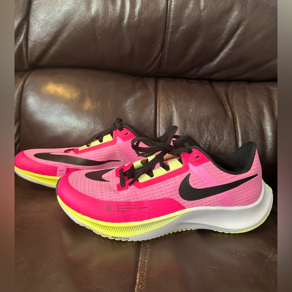 Nike Women's Pink Neon Yellow Black Running Sneakers